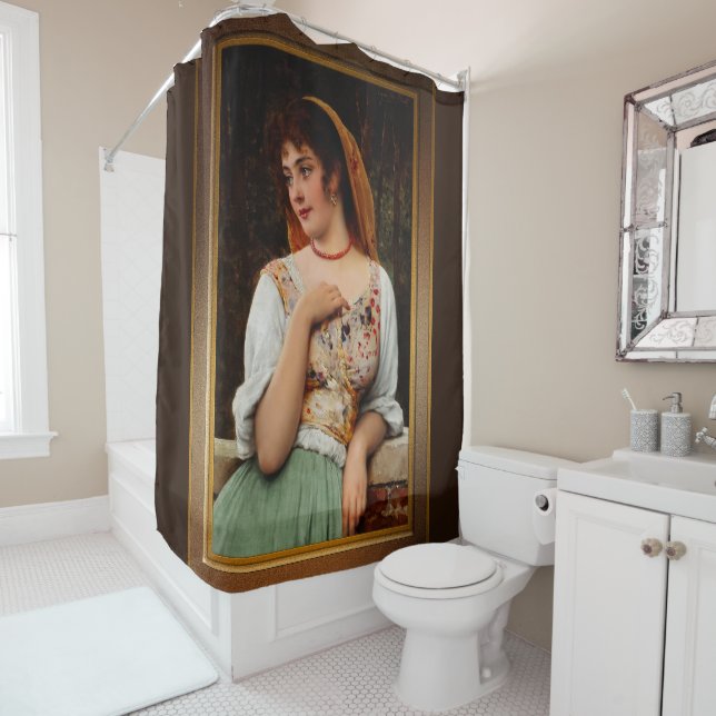 Cortina Para Box Beleza Pensiva de Eugen von Blaas (In Situ)