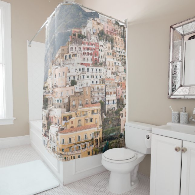 Cortina Para Box Bella Positano #5 #viagem #wall #art (In Situ)