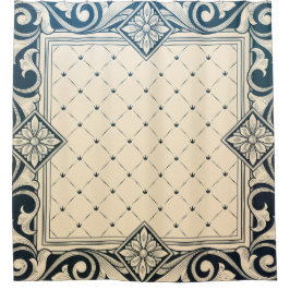 Cortina Para Box belle époque,art nouveau, vitoriano,floral,beige,b