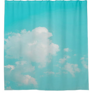 Cortina Para Box Belo céu azul e nuvens com natura de luz do dia