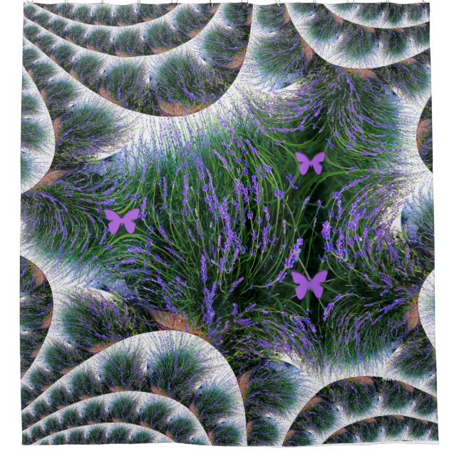 Cortina Para Box Belo Jardim Lavanda....... (Frente)