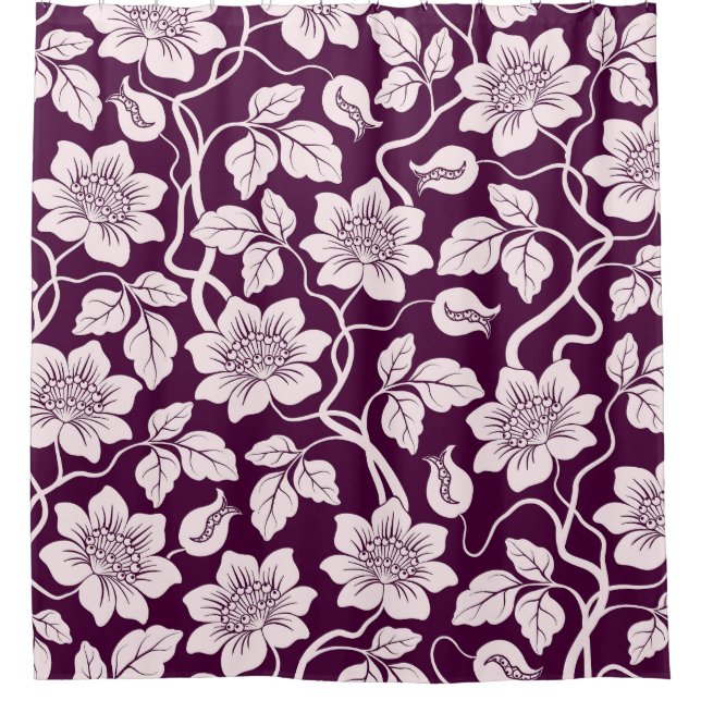 Cortina Para Box Belo Padrão Floral (Frente)