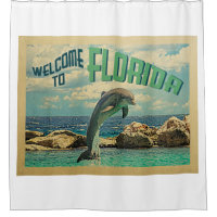 Bem-Vindo À Viagens vintage De Golfinhos Da Flórid
