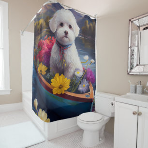 Cortina Para Box Bichon Frise em um Aliado: Uma Aventura Cênica