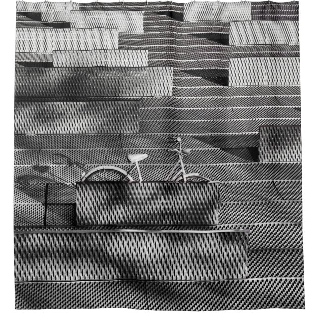 Cortina Para Box BICICLETA cinza (Frente)