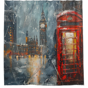 Cortina Para Box Big Ben e o Red Phone Booth