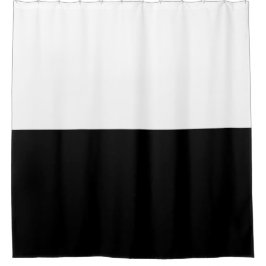 Cortina Para Box Black and White Classic Striped Shower Curtain