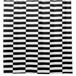Cortina Para Box black white pop art grid stripes minimalist
