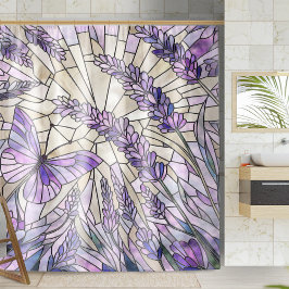 Cortina Para Box Blisa da Manhã da lavanda - Arte Mosaica