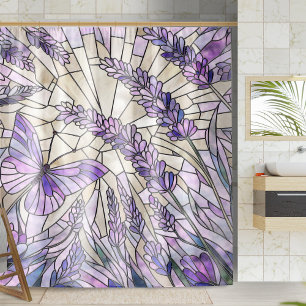 Cortina Para Box Blisa da Manhã da lavanda - Arte Mosaica