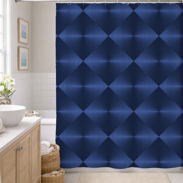 Cortina Para Box Blocos de Brilho Azul Marinho (Criador carregado)
