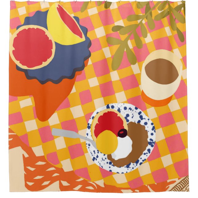 Cortina Para Box Blooms e Brunch (Frente)