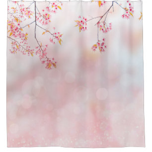 Cortina Para Box Blossomas Rosa no Misty Branch
