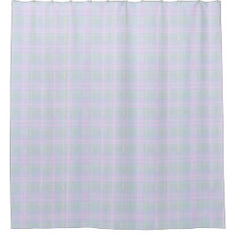 Cortina Para Box  Blue Aqua Praire Plaid