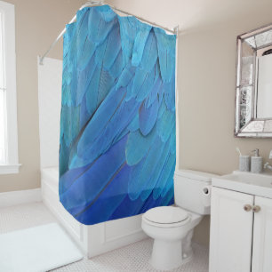 Cortina Para Box Blue feathers