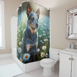 Cortina Para Box Blue Heeler in Daisies