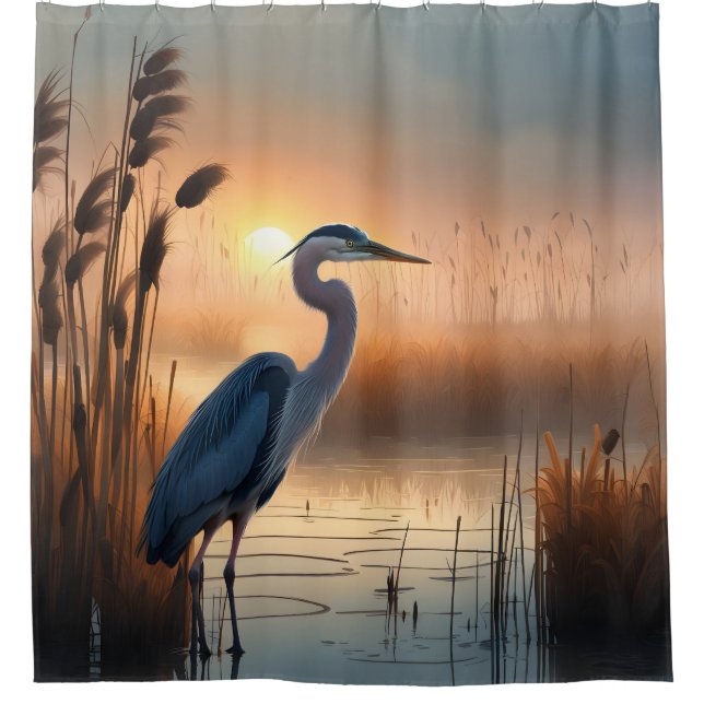 Cortina Para Box Blue Heron Marsh (Frente)