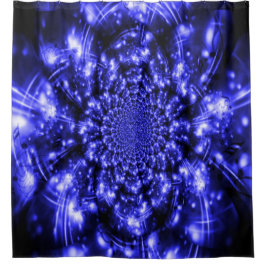 Cortina Para Box Blue Sparkling Lights