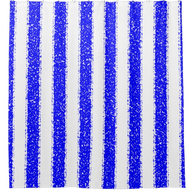 Cortina Para Box Blue Striped (Frente)