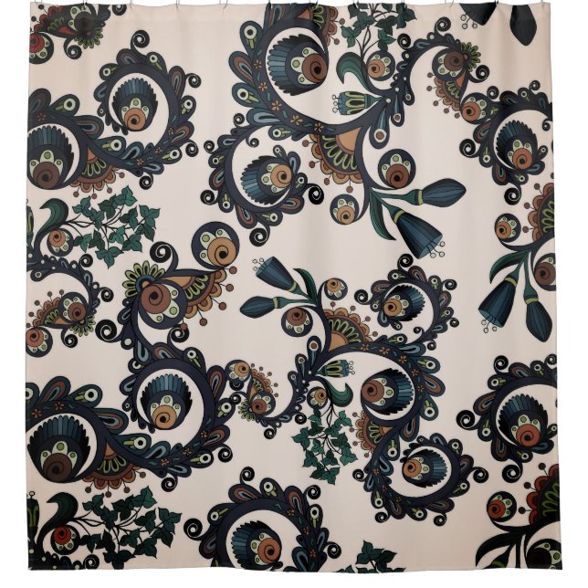 Cortina Para Box Bohemian Boho MOD Hippy Chic Standard Show (Frente)