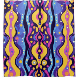 Cortina Para Box Boho Abstrato colorido 9