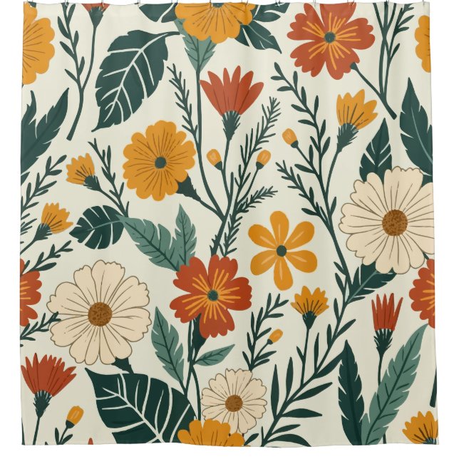 Cortina Para Box Boho Blooming (Frente)