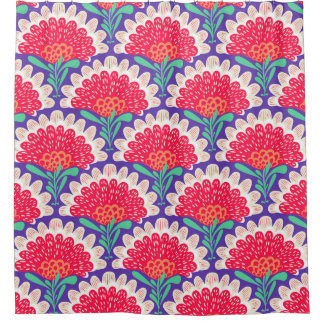 Cortina Para Box Boho Chic Floral Vintage Impressão.