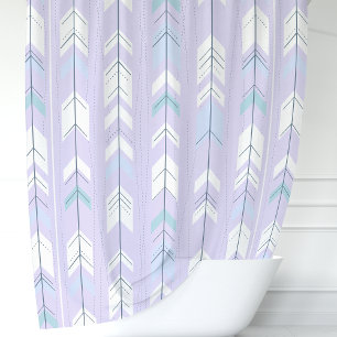 Cortina Para Box Boho Chic Pastel Roxo Seta