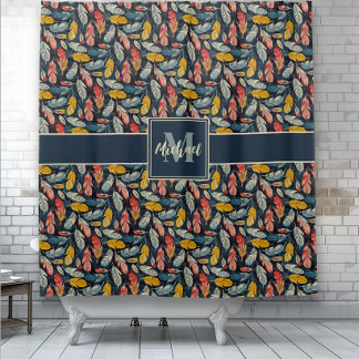 Cortina Para Box Boho Feathered Whimsy Monograma