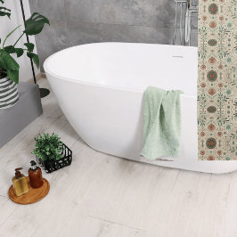 Cortina Para Box Boho Herb Pattern