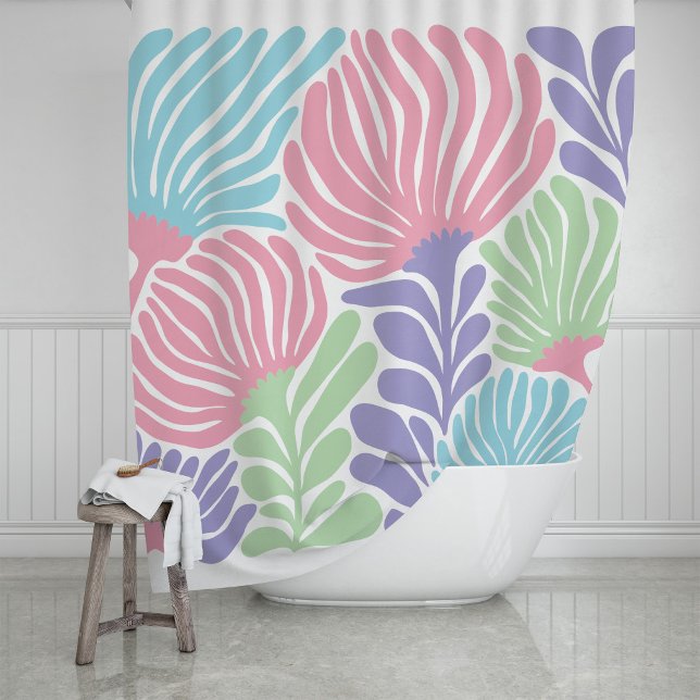 Cortina Para Box Bold Abstract Trpical Botanical Floral (Criador carregado)