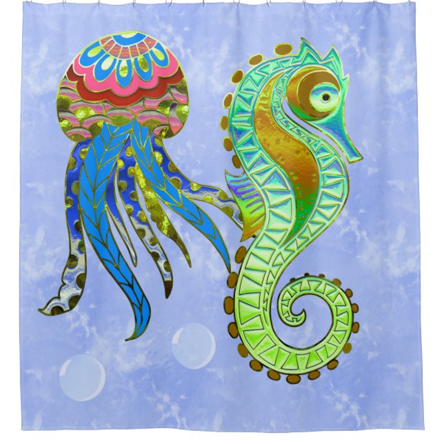 Cortina Para Box Bolhas (Frente)