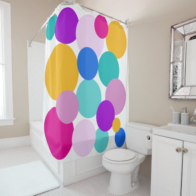 Cortina Para Box Bolinhas Primavera páscoa (In Situ)