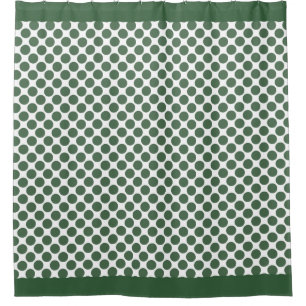 Cortina Para Box Bolinhas verdes caçadoras