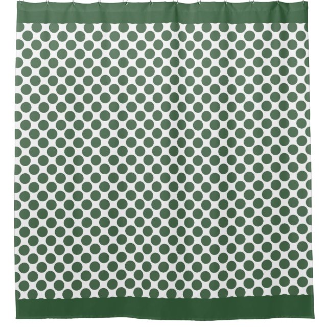 Cortina Para Box Bolinhas verdes caçadoras (Frente)