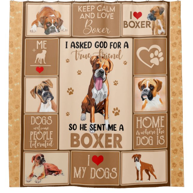 Cortina Para Box Bolsa de Cachorro Personalizada, (Frente)