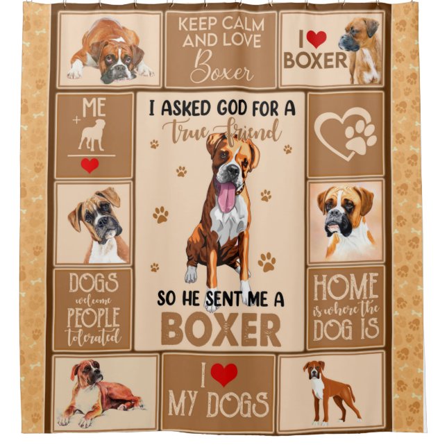 Cortina Para Box Bolsa de Cachorro Personalizada, (Frente)