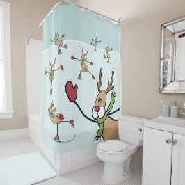 Cortina Para Box Bonita Reindeer Dançante - Natal