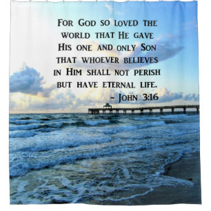 CORTINA PARA BOX BONITO JOHN 3:16 FOTO OCEANO DESIGN
