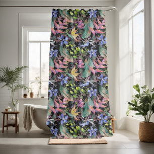 Cortina Para Box Bonito prática decorativa ocular floral