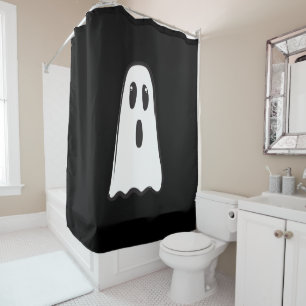 Cortina Para Box BOO! Fantasma Bonito Assustador Halloween Preto Br