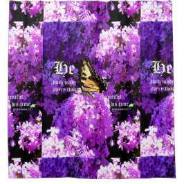 Cortina Para Box Borboleta e Phlox, Eclesiastes 3:11