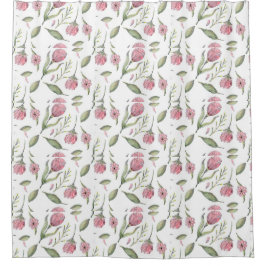 Cortina Para Box Botânica rosa