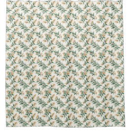 Cortina Para Box Botanical Foliage Leaves Pattern