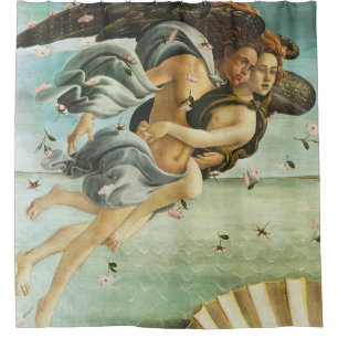 Cortina Para Box Botticelli "O Nascimento de Vênus - Zephyr & Clor