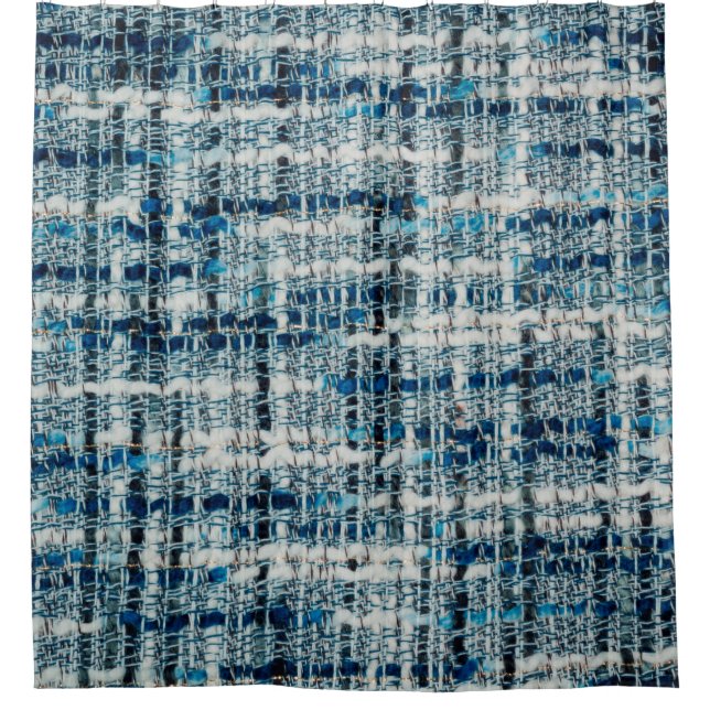 Cortina Para Box Boucle com textura do tecido (Frente)