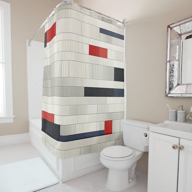 Cortina Para Box Brick Vermelho (In Situ)