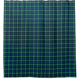 Cortina Para Box Bright Blue e Green Lamont Clan Scottish Tartan
