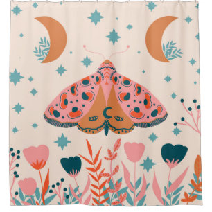 Cortina Para Box Bright Folart Moths