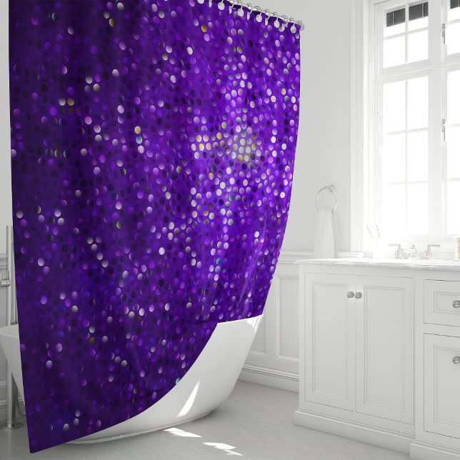 Cortina Para Box Brilho Roxo Glitter Glam (Criador carregado)